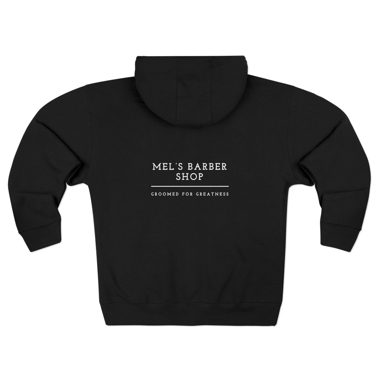 Stylish Barber Shop Zip Hoodie, Unisex Zip Up Sweatshirt, Cozy Lounge Wear, Gift for Him/Her, Perfect for Barbershop Lovers