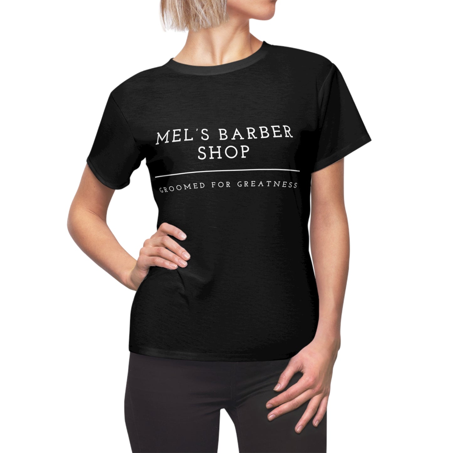 Barber Shop Women's Tee - Groomed for Greatness, Barber Gift, Women's Fashion, Unique T-Shirt, Personalized Apparel