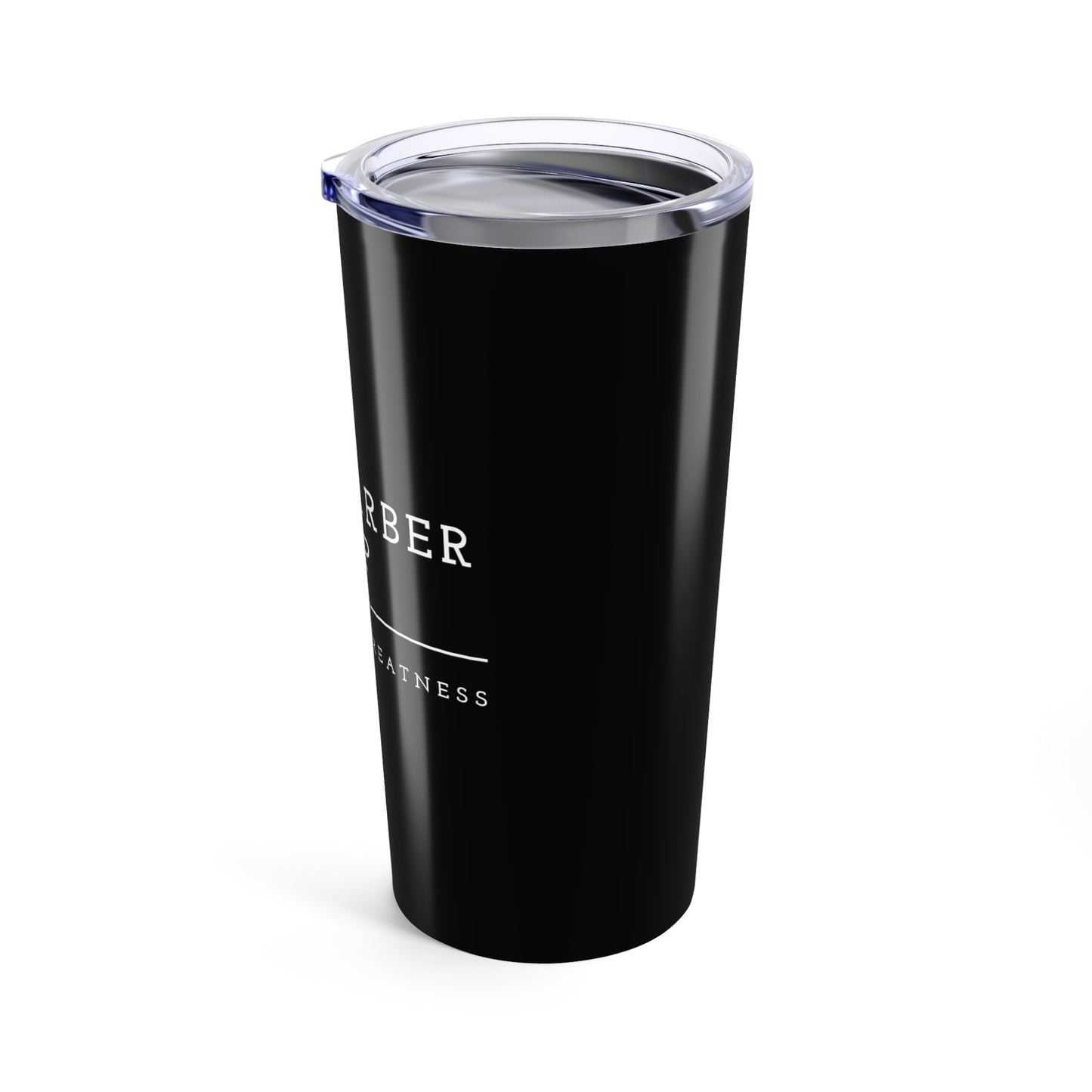 Personalized Barber Shop Tumbler 20oz, Custom Travel Mug, Gift for Barbers, Coffee Tumbler, Unique Shop Merchandise