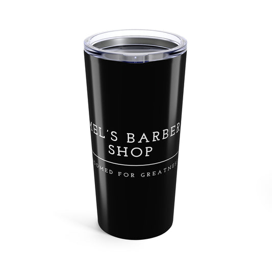 Personalized Barber Shop Tumbler 20oz, Custom Travel Mug, Gift for Barbers, Coffee Tumbler, Unique Shop Merchandise