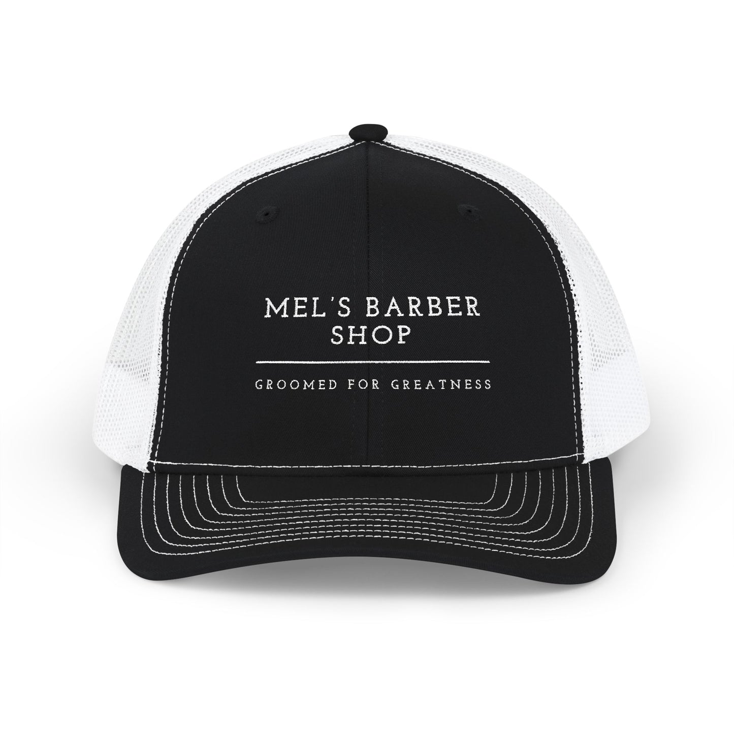 Stylish Snapback Richardson 112 Trucker Cap for Mel's Barber Shop, Perfect Gift for Barbers, Custom Embroidered Cap, Trendy Headwear, Father's Day [...]