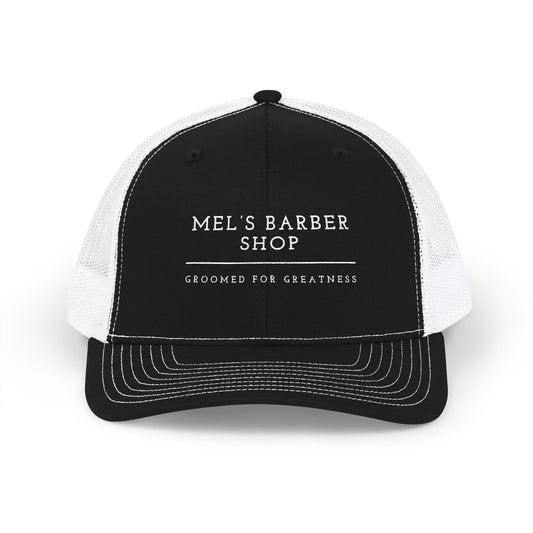 Stylish Snapback Richardson 112 Trucker Cap for Mel's Barber Shop, Perfect Gift for Barbers, Custom Embroidered Cap, Trendy Headwear, Father's Day [...]