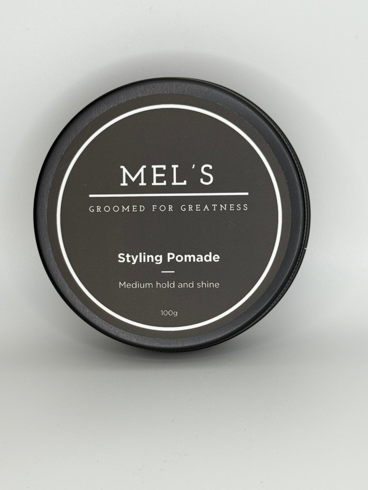 Mel's Styling Pomade - medium hold and great shine. Vanilla & Herbal Scent 3.5oz